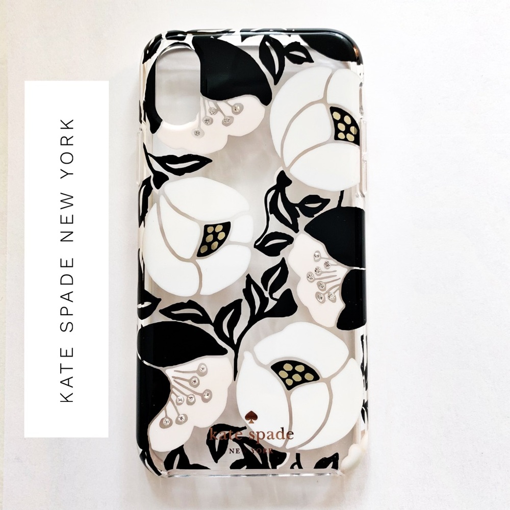 🆕 Kate Spade iPhone X & XS Floral Jeweled Case - Picture 2 of 4